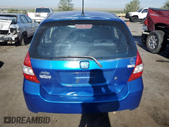 2007 Honda Fit with VIN JHMGD38487S057555, listed as a Copart auction lot 71265614 with 198,087 mi miles and Salvage Title. Bid and sale history available at carsss.com. Image 6.