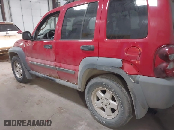 2005 Jeep Liberty Sport with VIN 1J4GL48K05W554186, listed as a IAAI auction lot 41747432 with 217,192 mi miles and . Bid and sale history available at carsss.com. Image 6.