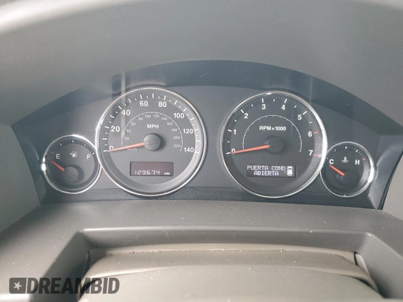 2009 Jeep Commander Sport with VIN 1J8HH48K59C514861, listed as a Copart auction lot 44076015 with 129,674 mi miles and Salvage title. Bid and sale history available at DreamBid. Image 9.