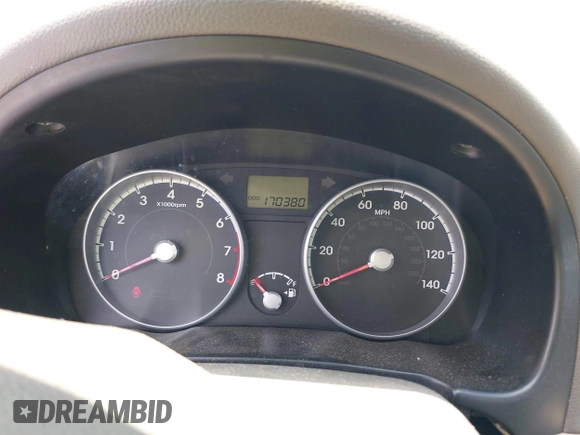 2011 Hyundai Accent GLS with VIN KMHCN4AC5BU581713, listed as a IAAI auction lot 42188420 with 170,380 mi miles and . Bid and sale history available at DreamBid. Image 7.