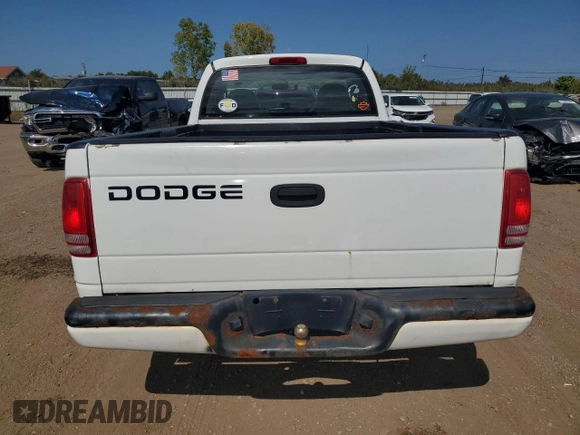2001 Dodge Dakota with VIN 1B7FL26X91S132570, listed as a Copart auction lot 72270094 with 118,842 mi miles and Salvage Title. Bid and sale history available at carsss.com. Image 6.