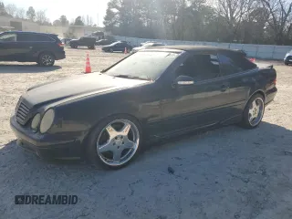 2002 Mercedes-Benz CLK 55 AMG with VIN WDBLK74G52T110954, listed as a Copart auction lot 43180405 with 137,828 mi miles and Clean Title. Bid and sale history available at DreamBid. Image 1.