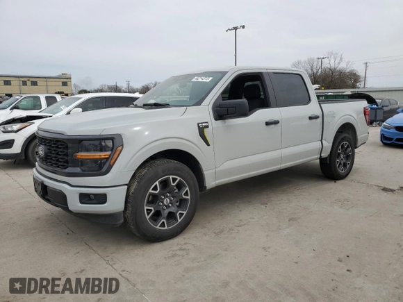 2024 Ford F-150 STX with VIN 1FTEW2KP7RKE61336, listed as a Copart auction lot 48214315 with Not Provided miles and Salvage Title. Bid and sale history available at carsss.com. Image 1.