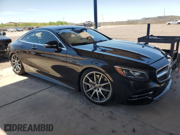 2018 Mercedes-Benz S-Class S 560 with VIN WDDXJ8GB5JA035605, listed as a Copart auction lot 60770214 with 0 mi miles and Salvage Title. Bid and sale history available at carsss.com. Image 4.