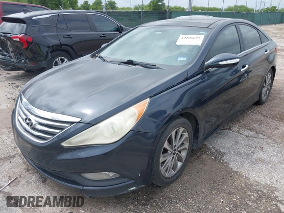 2014 Hyundai Sonata SE with VIN 5NPEC4AC3EH888752, listed as a IAAI auction lot 42106675 with 168,258 mi miles and . Bid and sale history available at DreamBid. Image 2.