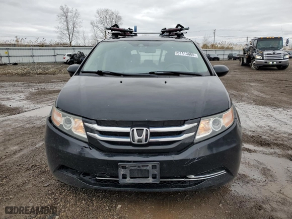 2015 Honda Odyssey EX-L with VIN 5FNRL5H67FB114687, listed as a Copart auction lot 51413005 with 90,621 mi miles and Salvage Title. Bid and sale history available at carsss.com. Image 5.