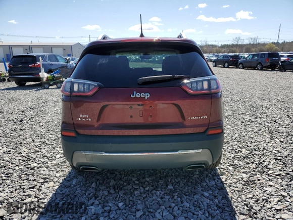 2019 Jeep Cherokee Limited with VIN 1C4PJMDX9KD380560, listed as a Copart auction lot 53419085 with 56,797 mi miles and Salvage title. Bid and sale history available at DreamBid. Image 6.