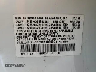 2014 Acura MDX with VIN 5FRYD3H29EB009995, listed as a Copart auction lot 71773354 with 168,839 mi miles and Salvage Title. Bid and sale history available at carsss.com. Image 12.