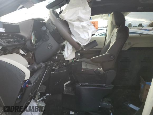 2023 Toyota Sienna Platinum with VIN 5TDERKEC6PS175340, listed as a Copart auction lot 57083465 with Not provided miles and Salvage title. Bid and sale history available at DreamBid. Image 7.