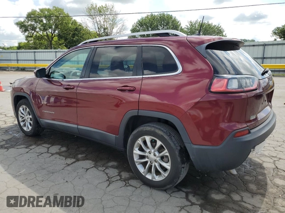 2019 Jeep Cherokee Latitude z VIN 1C4PJLCB8KD263455, wystawiony jako Copart lot #64126085 z przebiegiem 96 734 mil mil oraz Szkoda całkowita • Salvage title. Historia ofert i sprzedaży dostępna na DreamBid. Obrazek 2.