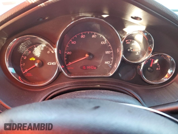 2005 Pontiac G6 with VIN 1G2ZG528854170193, listed as a Copart auction lot 88025545 with 161,440 mi miles and Salvage Title. Bid and sale history available at carsss.com. Image 9.