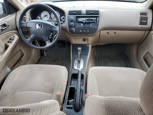 2002 Honda Civic EX with VIN 2HGES26852H595839, listed as a Copart auction lot 51760795 with 131,539 mi miles and Clean Title. Bid and sale history available at carsss.com. Image 8.