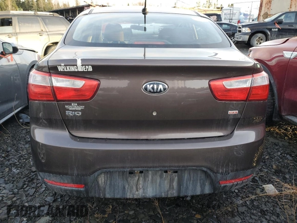 2013 Kia Rio LX with VIN KNADM4A31D6313726, listed as a Copart auction lot 48179155 with 1 mi miles and Salvage Title. Bid and sale history available at carsss.com. Image 6.