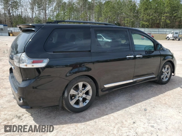 2014 Toyota Sienna SE with VIN 5TDXK3DC7ES440493, listed as a Copart auction lot 49778085 with 154,354 mi miles and Salvage Title. Bid and sale history available at DreamBid. Image 3.