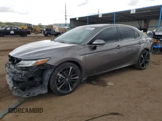 2018 Toyota Camry XSE с VIN 4T1B61HK2JU033624, выставлен на аукционе Copart как лот 55128935 с пробегом 86 024 миль миль и Списание • Salvage title. История ставок и продаж доступна на DreamBid. Изображение 1.