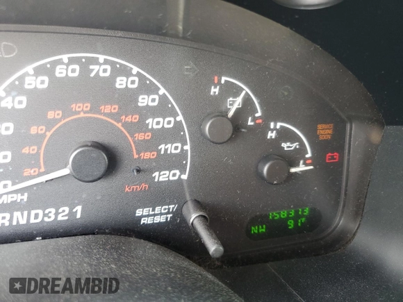 2002 Ford Explorer XLT with VIN 1FMZU73K92UD46007, listed as a Copart auction lot 59318385 with 158,313 mi miles and Salvage title. Bid and sale history available at DreamBid. Image 9.