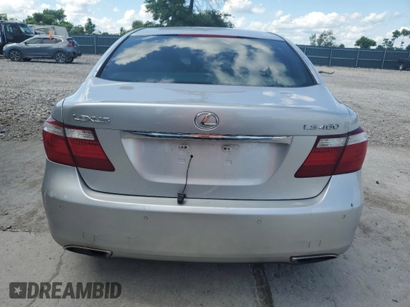 2008 Lexus LS 460 with VIN JTHBL46F285067604, listed as a Copart auction lot 61845475 with 159,870 mi miles and Salvage title. Bid and sale history available at DreamBid. Image 6.