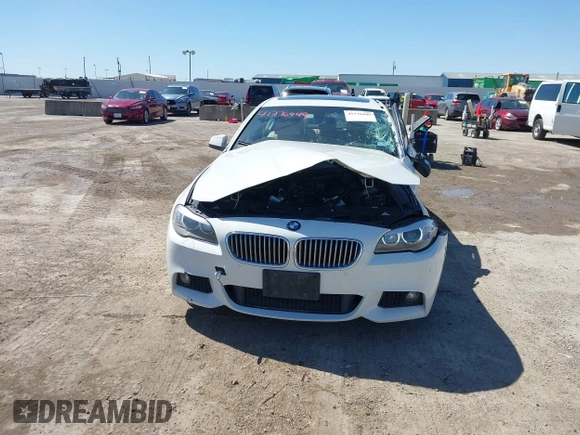 2013 BMW 5 Series 550i with VIN WBAFR9C5XDDX79916, listed as a IAAI auction lot 41776449 with 126,506 mi miles and . Bid and sale history available at carsss.com. Image 12.