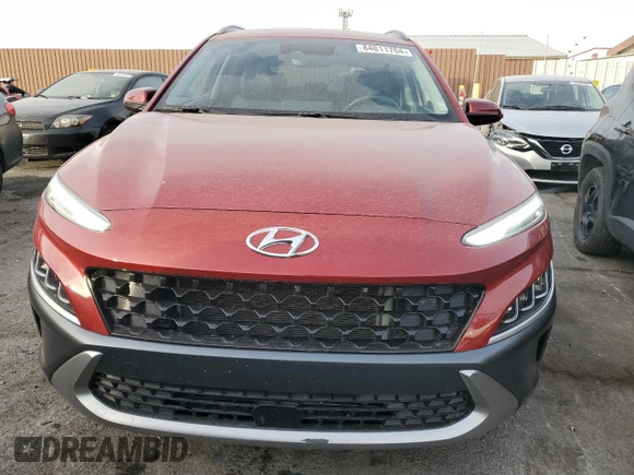 2023 Hyundai Kona Limited with VIN KM8K53A38PU048378, listed as a Copart auction lot 84611764 with 39,214 mi miles and Clean Title. Bid and sale history available at carsss.com. Image 5.