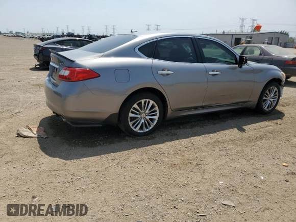 2012 Infiniti M with VIN JN1BY1AR3CM392914, listed as a Copart auction lot 60997925 with 154,801 mi miles and Salvage title. Bid and sale history available at DreamBid. Image 3.