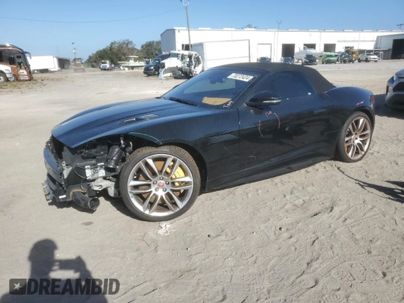 2017 Jaguar F-Type R with VIN SAJWJ6HL7HMK40161, listed as a Copart auction lot 73272424 with Not Provided miles and Salvage Title. Bid and sale history available at DreamBid. Image 1.