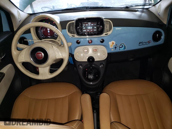 2017 FIAT 500 Pop with VIN 3C3CFFLR7HT542417, listed as a Copart auction lot 64205895 with 59,482 mi miles and Clean title. Bid and sale history available at DreamBid. Image 8.