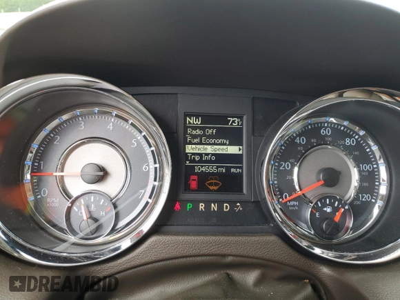 2016 Chrysler Town & Country Limited Platinum with VIN 2C4RC1GG3GR119863, listed as a Copart auction lot 71762174 with 104,555 mi miles and Salvage Title. Bid and sale history available at carsss.com. Image 9.