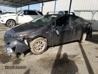 2021 Toyota Prius LE with VIN JTDKAMFP0M3182773, listed as a Copart auction lot 45600385 with 72,923 mi miles and Salvage Title. Bid and sale history available at DreamBid. Image 1.