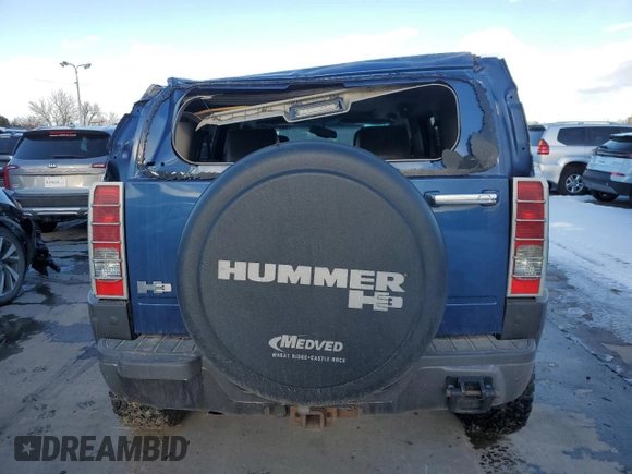 2006 Hummer H3 with VIN 5GTDN136968312278, listed as a Copart auction lot 88010285 with 201,734 mi miles and Salvage Title. Bid and sale history available at DreamBid. Image 6.
