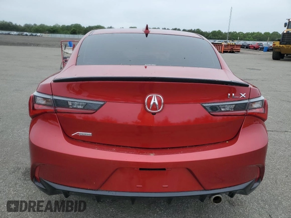 2022 Acura ILX Premium with VIN 19UDE2F87NA004271, listed as a Copart auction lot 60274525 with 33,422 mi miles and Salvage title. Bid and sale history available at DreamBid. Image 6.