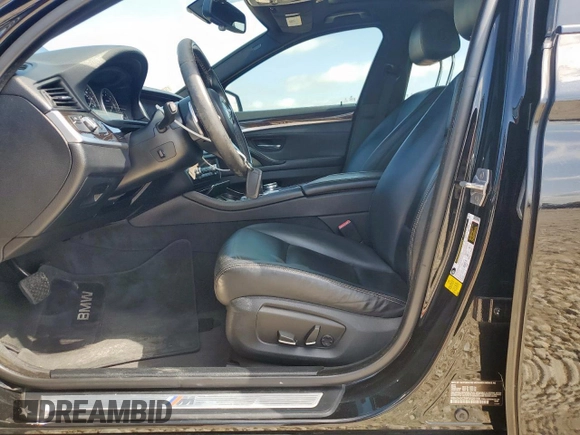 2015 BMW 5 Series 528i with VIN WBA5A5C59FD520199, listed as a Copart auction lot 59214725 with 116,914 mi miles and Salvage title. Bid and sale history available at DreamBid. Image 7.