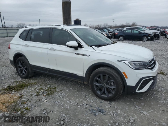 2024 Volkswagen Tiguan SE with VIN 3VVNB7AX8RM013904, listed as a Copart auction lot 46424995 with 13,477 mi miles and Salvage title. Bid and sale history available at DreamBid. Image 4.