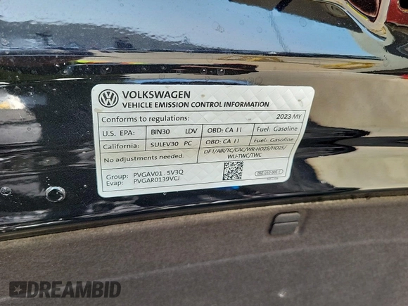 2023 Volkswagen Jetta SE with VIN 3VWEM7BUXPM009957, listed as a IAAI auction lot 42805780 with 2,429 mi miles and . Bid and sale history available at DreamBid. Image 17.