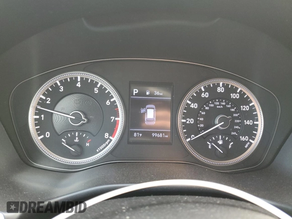 2019 Hyundai Santa Fe SE with VIN 5NMS23AD3KH113983, listed as a Copart auction lot 56008805 with 99,681 mi miles and Salvage title. Bid and sale history available at DreamBid. Image 9.