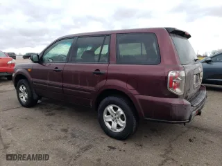 2007 Honda Pilot LX with VIN 5FNYF18137B007055, listed as a Copart auction lot 42397595 with 0 mi miles and Salvage Title. Bid and sale history available at carsss.com. Image 2.