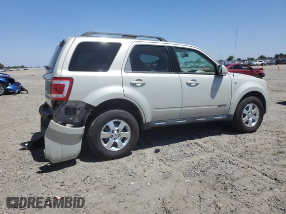2008 Ford Escape Limited с VIN 1FMCU04178KB83896, выставлен на аукционе Copart как лот 57749135 с пробегом 114 397 миль миль и Списание • Salvage title. История ставок и продаж доступна на DreamBid. Изображение 3.