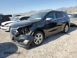 2019 Chevrolet Equinox Premier z VIN 2GNAXXEV2K6138654, wystawiony jako Copart lot #57859185 z przebiegiem 77 227 mil mil oraz Szkoda całkowita • Salvage title. Historia ofert i sprzedaży dostępna na DreamBid. Obrazek 1.