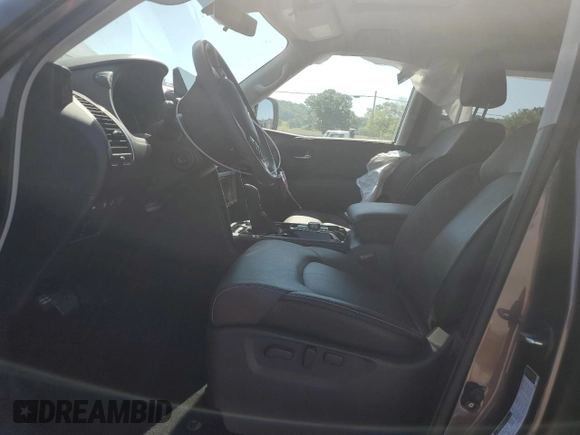 2024 Infiniti QX80 LUXE with VIN JN8AZ2AE7R9325614, listed as a Copart auction lot 59972514 with 8,594 mi miles and Salvage Title. Bid and sale history available at carsss.com. Image 7.