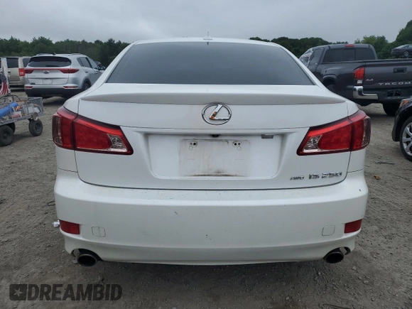 2013 Lexus IS 250 with VIN JTHCF5C22D5063811, listed as a Copart auction lot 61062115 with 154,854 mi miles and Clean title. Bid and sale history available at DreamBid. Image 6.