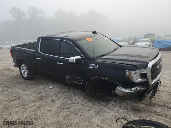 2019 GMC Sierra 1500 SLT with VIN 3GTU9DEL2KG205383, listed as a Copart auction lot 86866304 with 112,207 mi miles and Salvage Title. Bid and sale history available at carsss.com. Image 4.