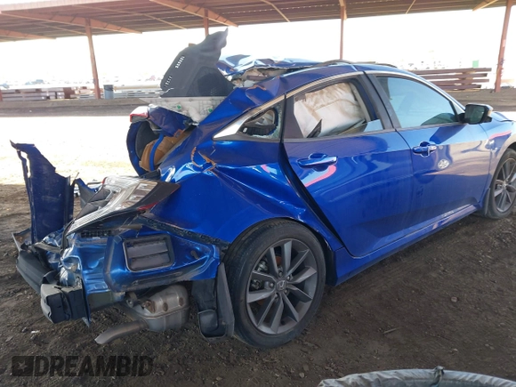 2019 Honda Civic Sedan EX with VIN 19XFC1F33KE015207, listed as a IAAI auction lot 41915985 with 1 mi miles. Bid and sale history available at carsss.com. Image 4.