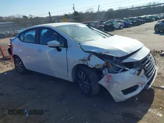 2022 Nissan Versa SV z VIN 3N1CN8EV0NL839211, wystawiony jako IAAI lot #41362397 z przebiegiem 7 670 mil mil oraz . Historia ofert i sprzedaży dostępna na DreamBid. Obrazek 1.