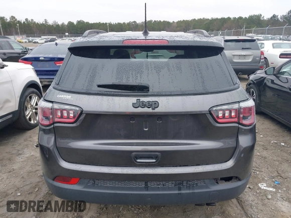 2018 Jeep Compass Latitude with VIN 3C4NJCBB1JT327076, listed as a IAAI auction lot 41185251 with 72,714 mi miles. Bid and sale history available at carsss.com. Image 16.