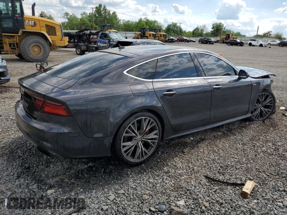 2016 Audi A7 Premium Plus with VIN WAUWGAFC3GN132225, listed as a Copart auction lot 56120595 with 160,404 mi miles and Salvage title. Bid and sale history available at DreamBid. Image 3.
