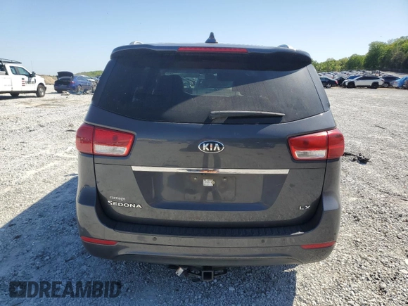 2017 Kia Sedona LX with VIN KNDMB5C12H6283197, listed as a Copart auction lot 53257325 with 140,440 mi miles and Salvage Title. Bid and sale history available at DreamBid. Image 6.