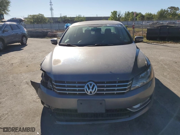 2013 Volkswagen Passat SEL Premium with VIN 1VWCP7A30DC038873, listed as a Copart auction lot 49466275 with NaN miles and Salvage Title. Bid and sale history available at carsss.com. Image 5.