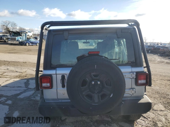 2023 Jeep Wrangler Sport S with VIN 1C4HJXDG0PW670641, listed as a Copart auction lot 41623195 with 27,266 mi miles and Salvage Title. Bid and sale history available at DreamBid. Image 6.