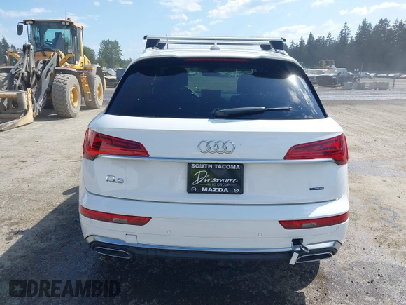 2022 Audi Q5 S line Premium Plus with VIN WA1EAAFY9N2112369, listed as a IAAI auction lot 42085322 with 58,303 mi miles and . Bid and sale history available at DreamBid. Image 16.