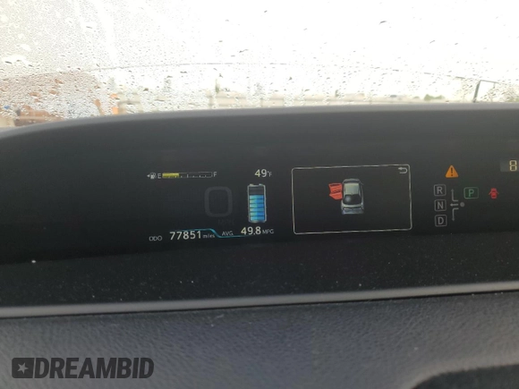 2017 Toyota Prius Two with VIN JTDKBRFU8H3048955, listed as a Copart auction lot 58362415 with 77,851 mi miles and Salvage title. Bid and sale history available at DreamBid. Image 9.