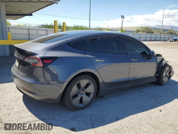 2023 Tesla Model 3 z VIN 5YJ3E1EAXPF409835, wystawiony jako Copart lot #56205335 z przebiegiem Nie podano mil oraz Szkoda całkowita • Salvage title. Historia ofert i sprzedaży dostępna na DreamBid. Obrazek 3.